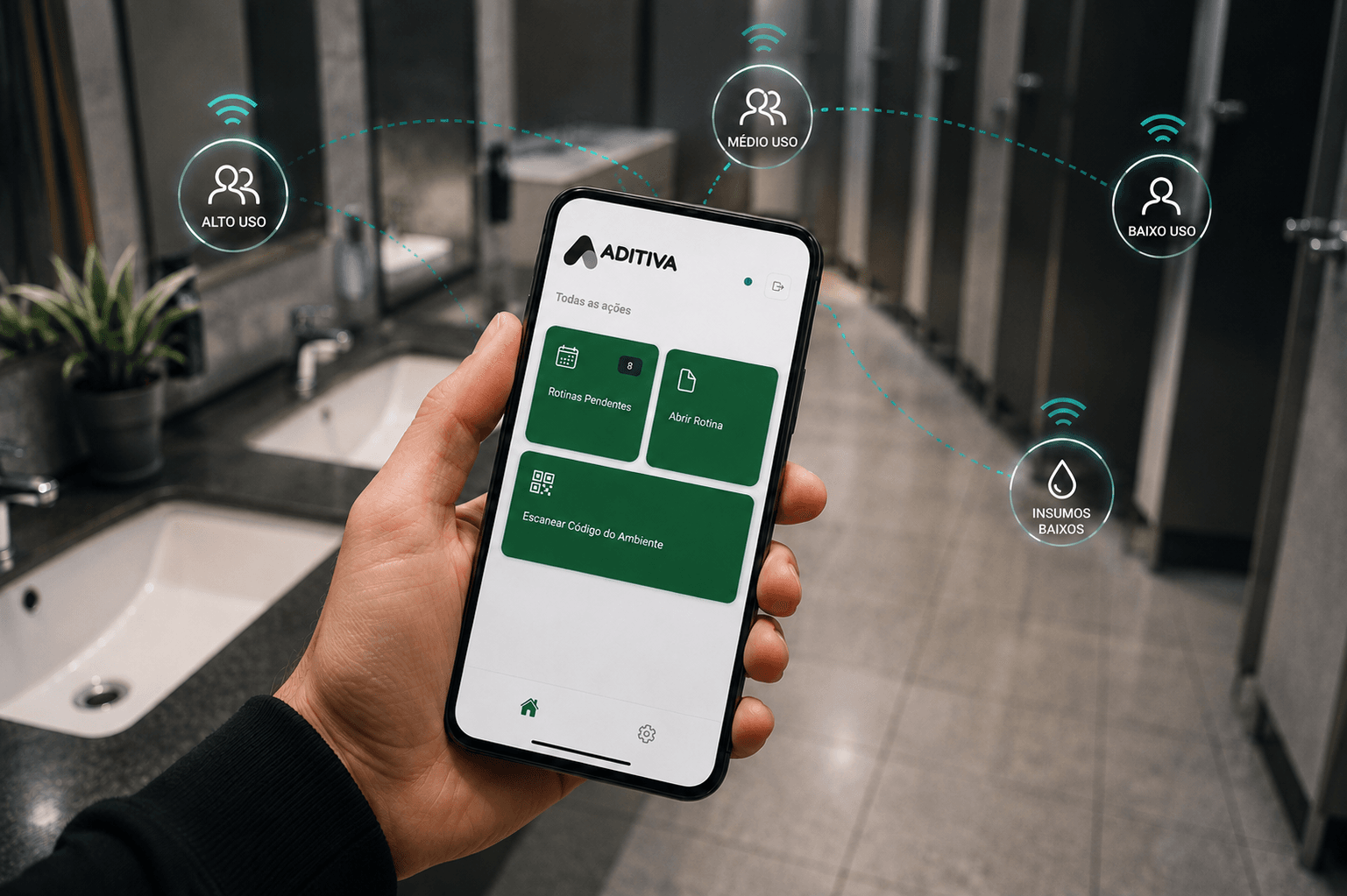 Limpeza sob demanda: como sensores IoT ajudam a otimizar a operação de Facilities